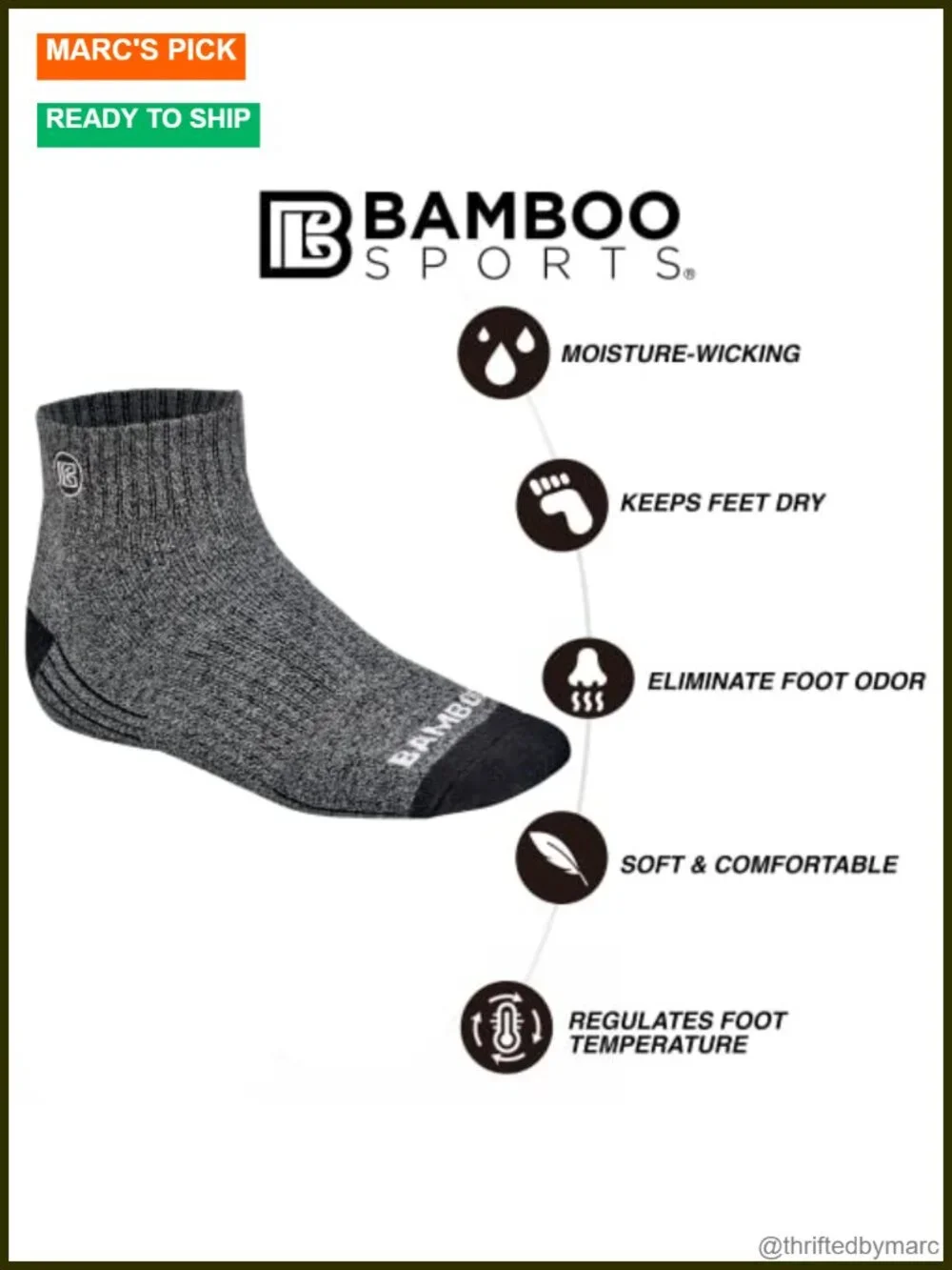 Quarter Crew Socks Moisture Wicking Odor Control Cushioned Sole Breathable Work